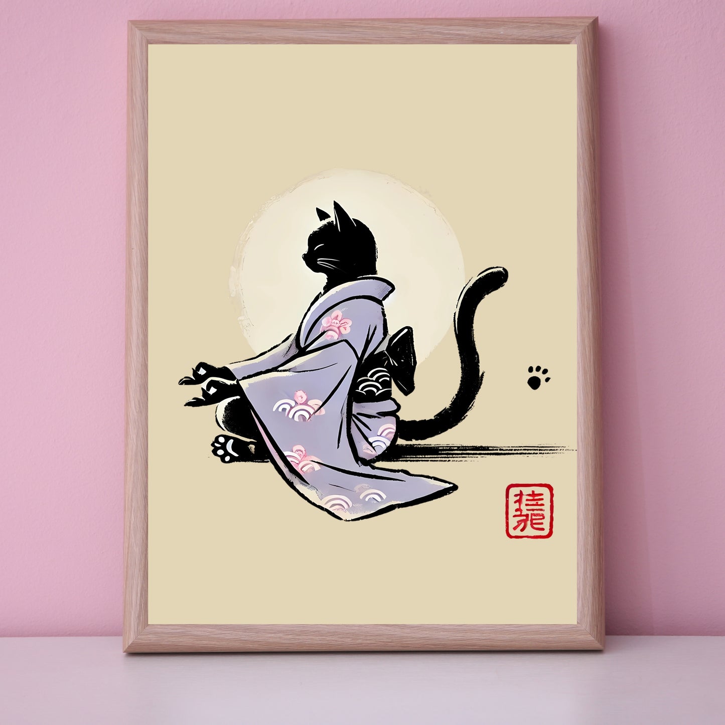 Kimono Cat Wall Art - PRINTABLE Bundle of 10