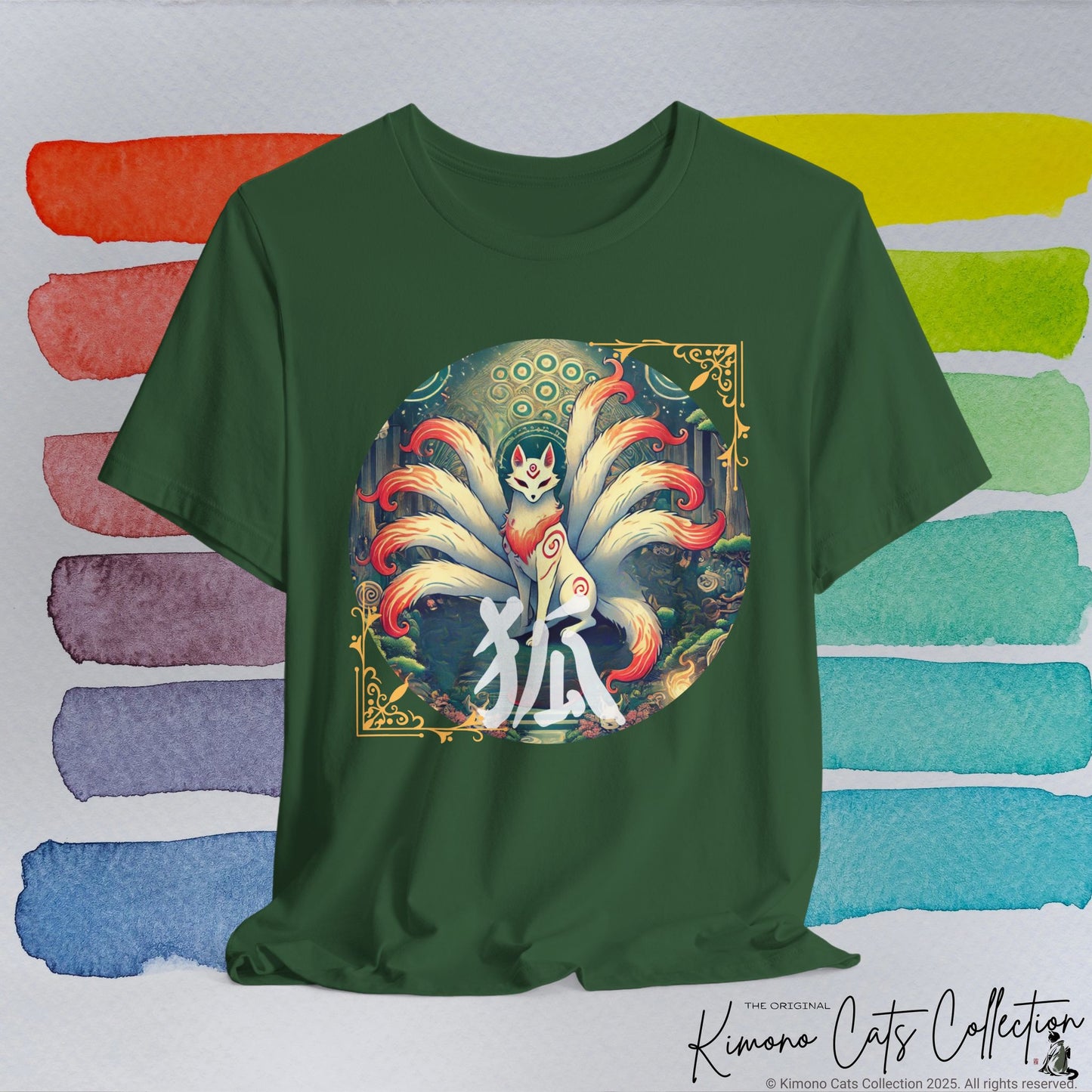 Japanese Fox T-Shirt: Mystical Kitsune Yokai