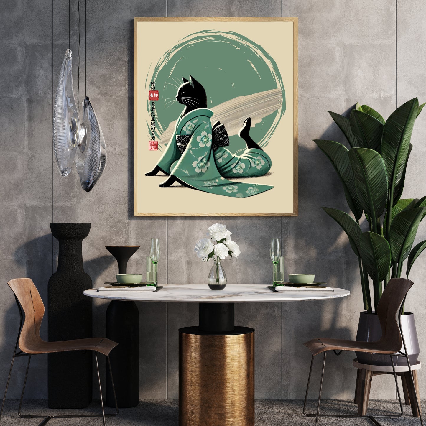 Kimono Cat Wall Art - PRINTABLE Bundle of 10