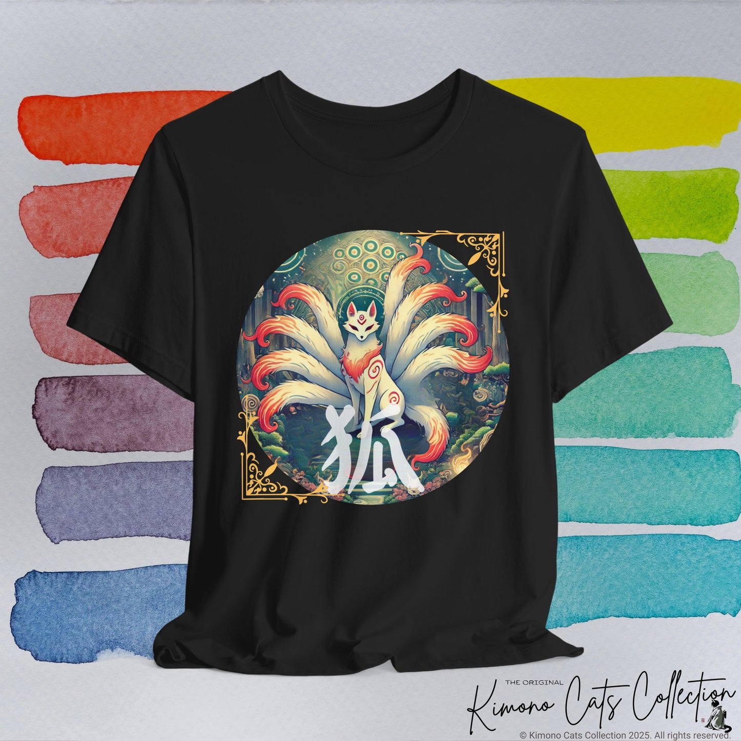 Japanese Fox T-Shirt: Mystical Kitsune Yokai