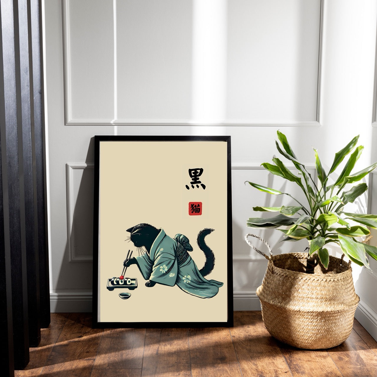 Kimonos Cats Eating Sushi - PRINTABLE Wall Art Bundle of 12