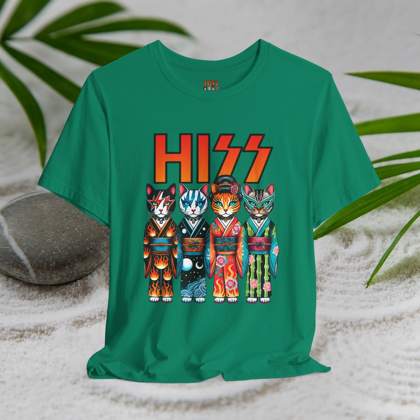 HISS Funny Kimono Cats - Unisex T-Shirt