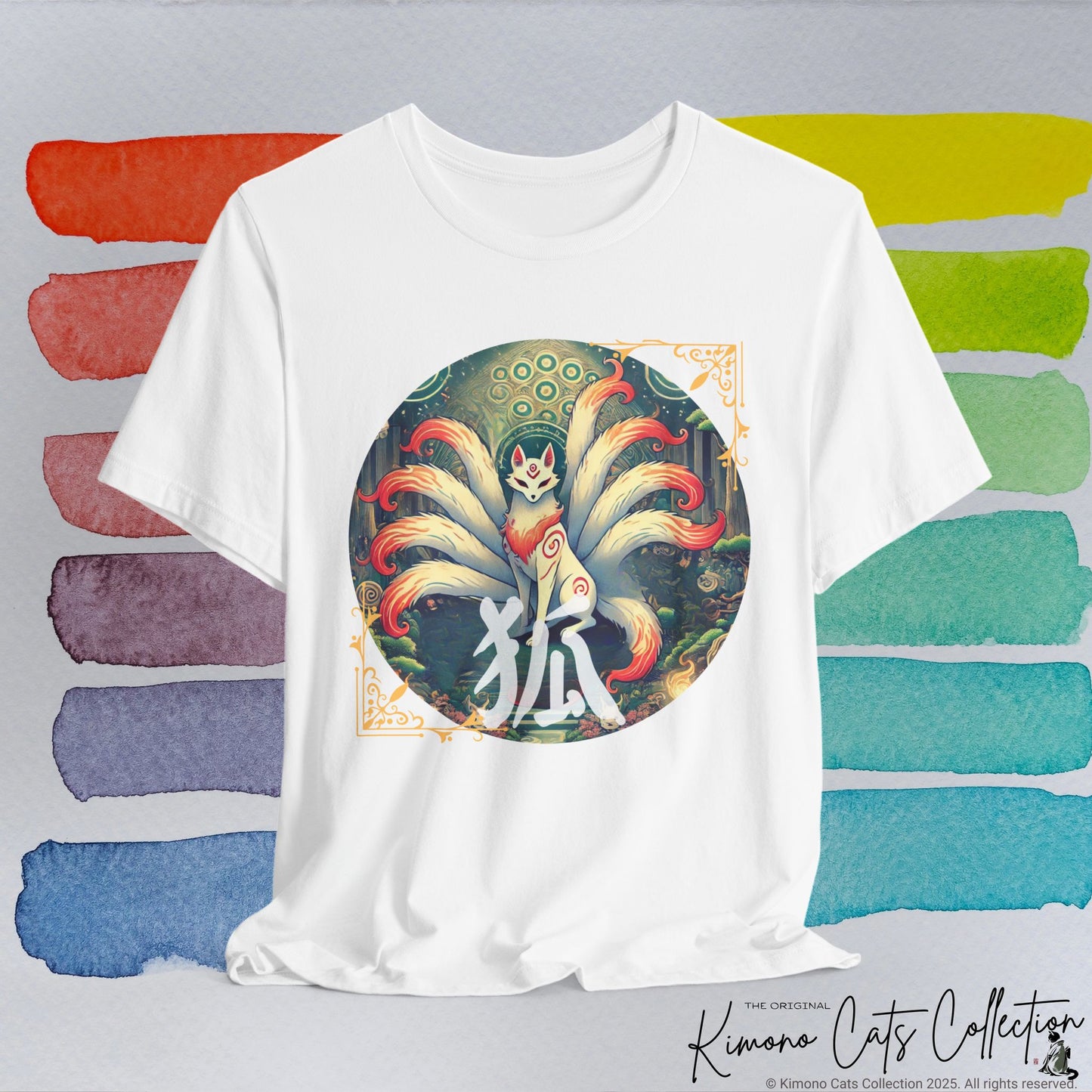 Japanese Fox T-Shirt: Mystical Kitsune Yokai