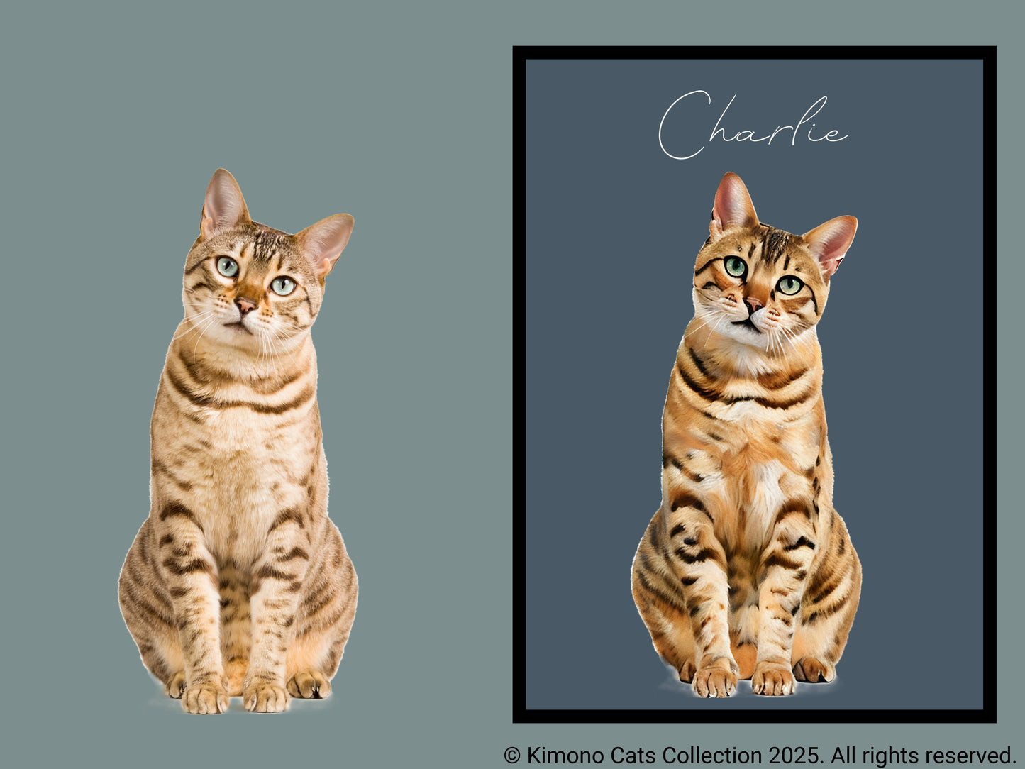 Custom Pet Portrait - Personalized Cat or Dog Art