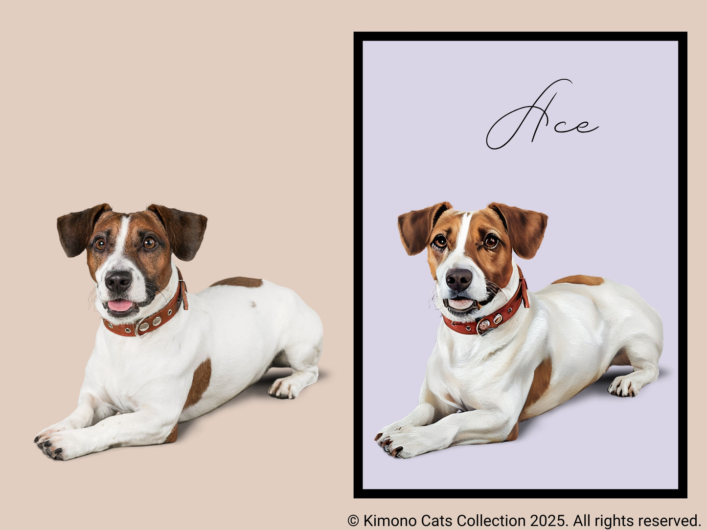 Custom Pet Portrait - Personalized Cat or Dog Art