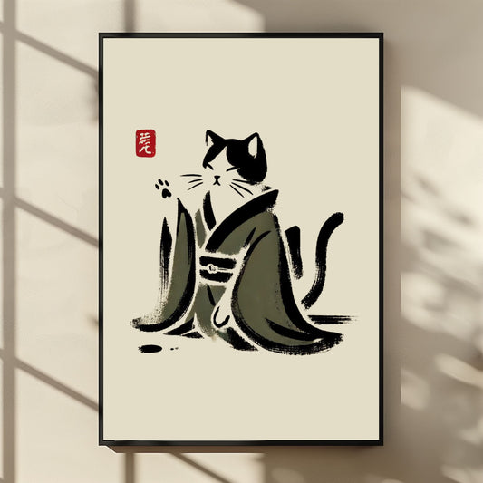 PRINTABLE Kimono Cats Wall Art - DIGITAL Bundle of 25