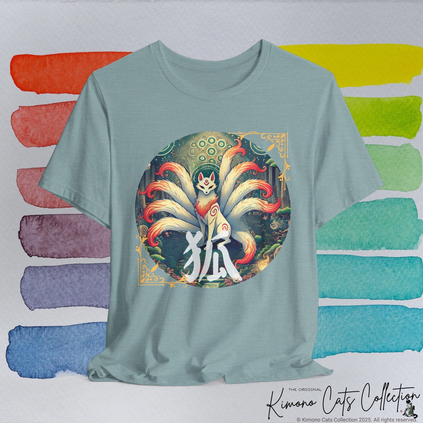 Japanese Fox T-Shirt: Mystical Kitsune Yokai