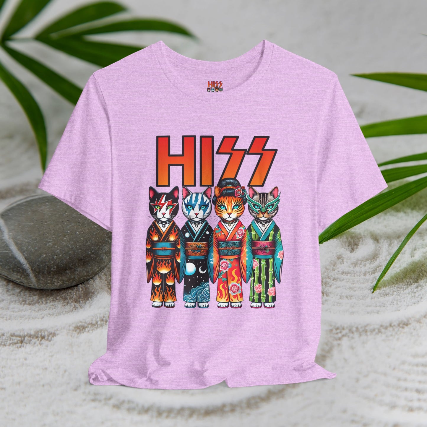 HISS Funny Kimono Cats - Unisex T-Shirt