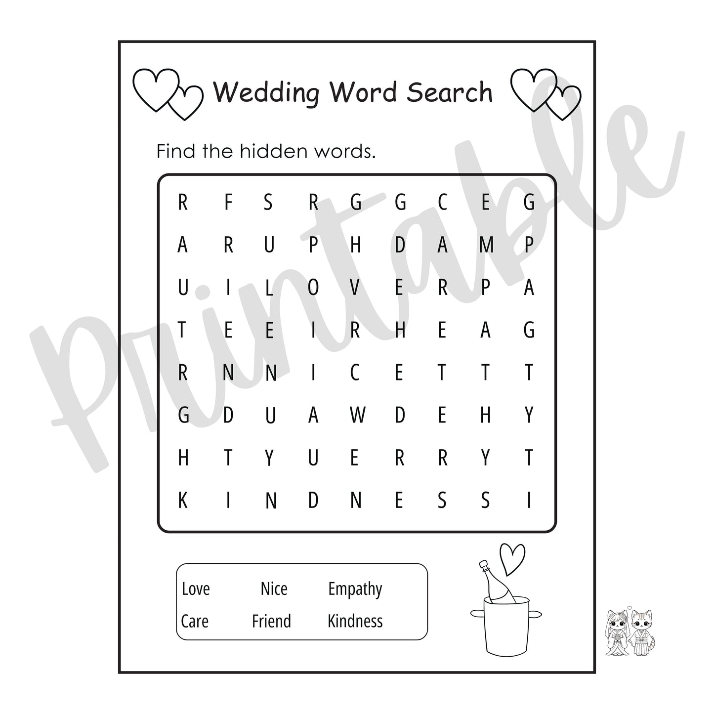 🎉 Wedding Activity Book for Kids – 20+ Pages of Fun & Games!