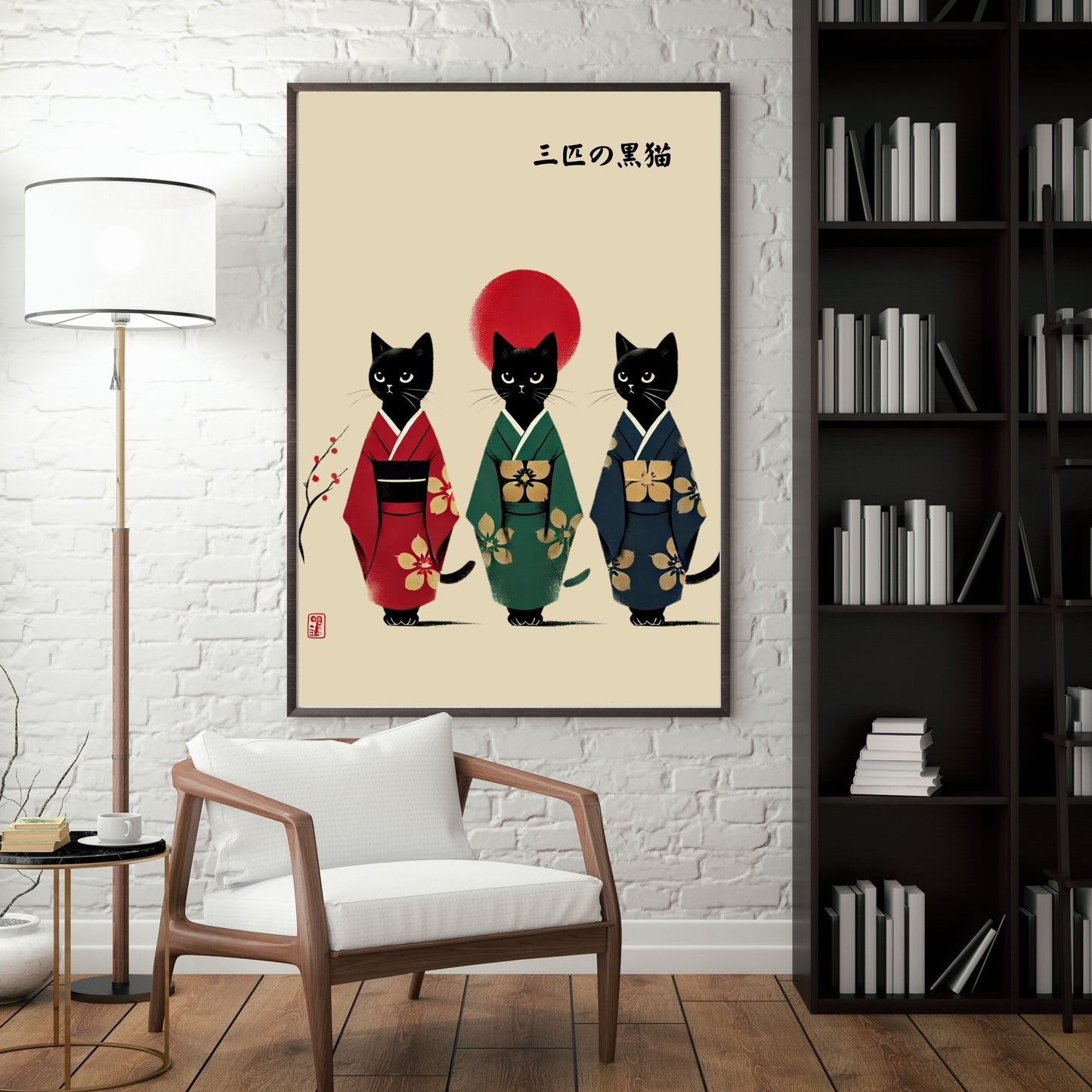 Kimono Cat Wall Art - PRINTABLE Bundle of 10