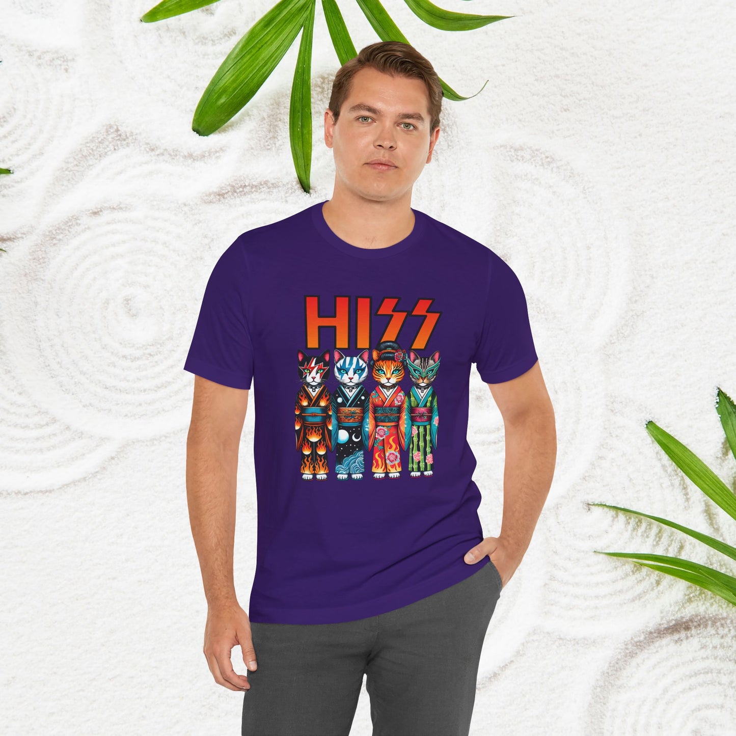 HISS Funny Kimono Cats - Unisex T-Shirt