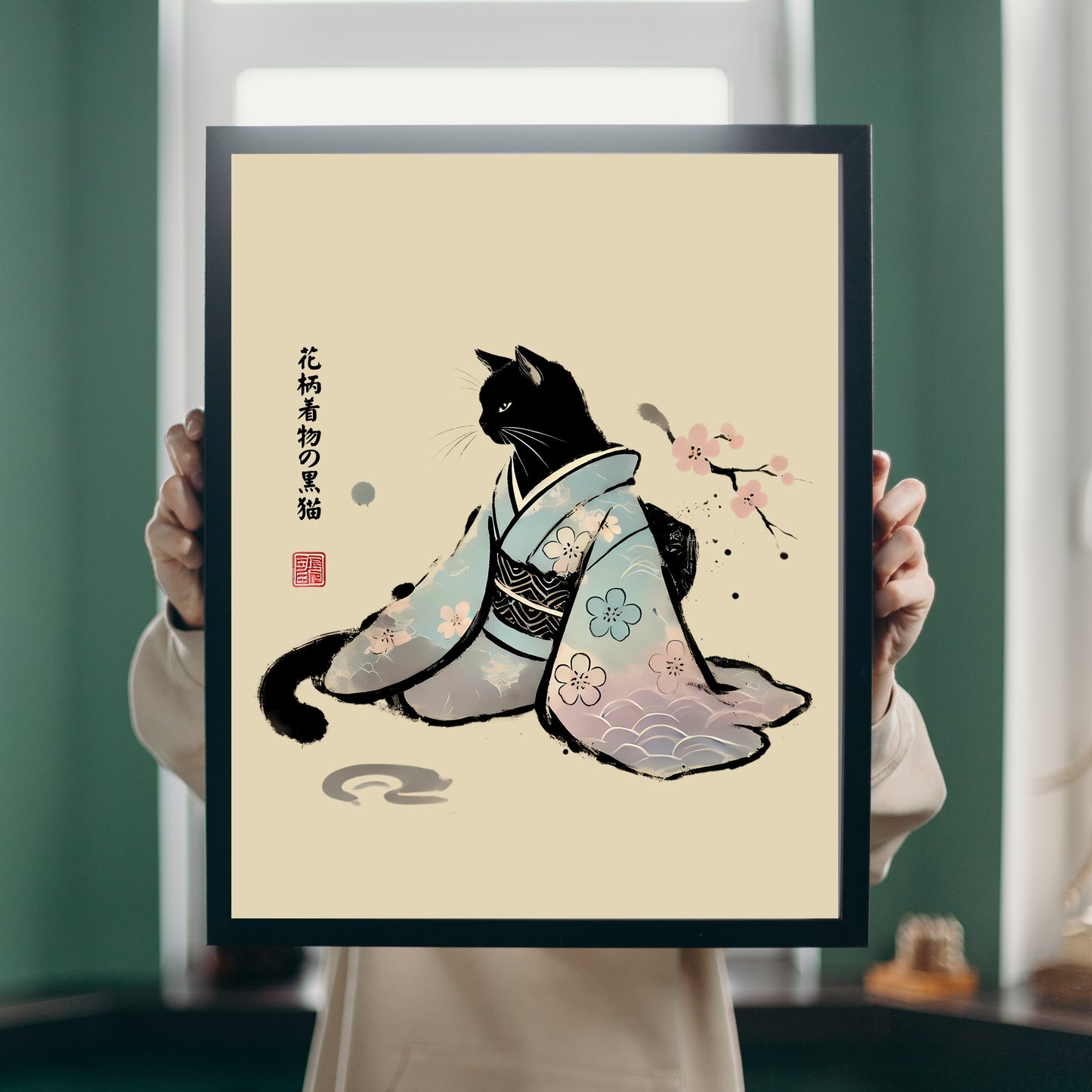 Kimono Cat Wall Art - PRINTABLE Bundle of 10